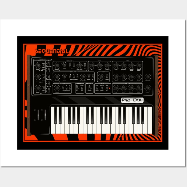 Pro One analog monosynth Wall Art by Tiny Little Hammers